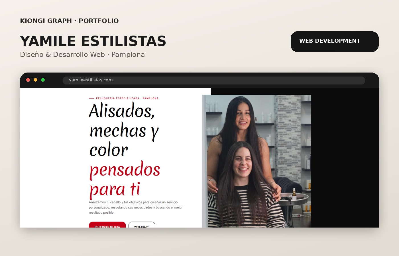 Yamile Estilistas · Diseño & Desarrollo Web